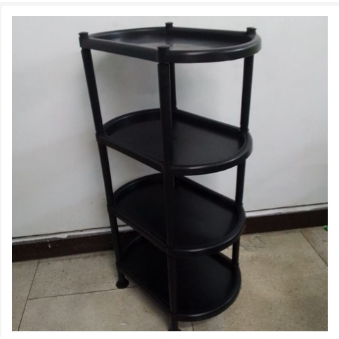 OVAL SAMPAGUITA SHOE RACK 4L 5L #992 / PLASTIC BLACK STORAGE ORGANIZER ...
