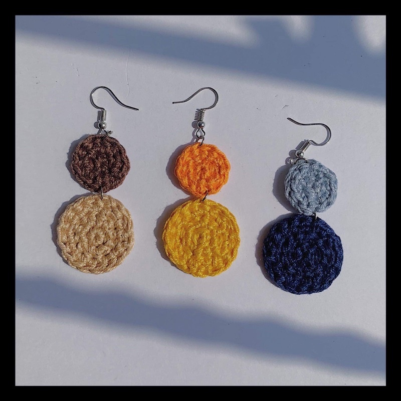 Handmade deals crochet earrings