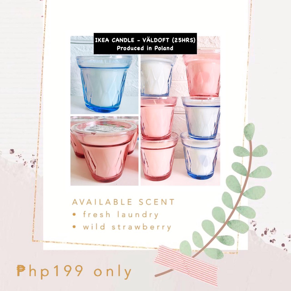 IKEA Candle VALDOFT (25hrs) Shopee Philippines