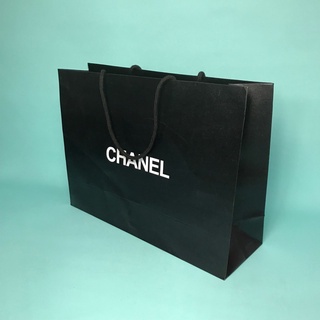 Lip gloss℡☁Chanel CHANEL paper bag lipstick perfume packaging bag clothes  scarf gift bag tote bag gi