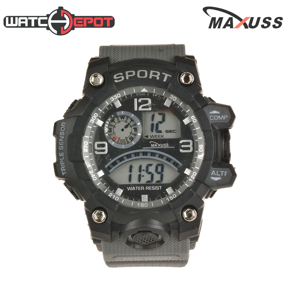 Maxuss Ladies Rubber Sports Watch 9992 (Grey) Shopee Philippines