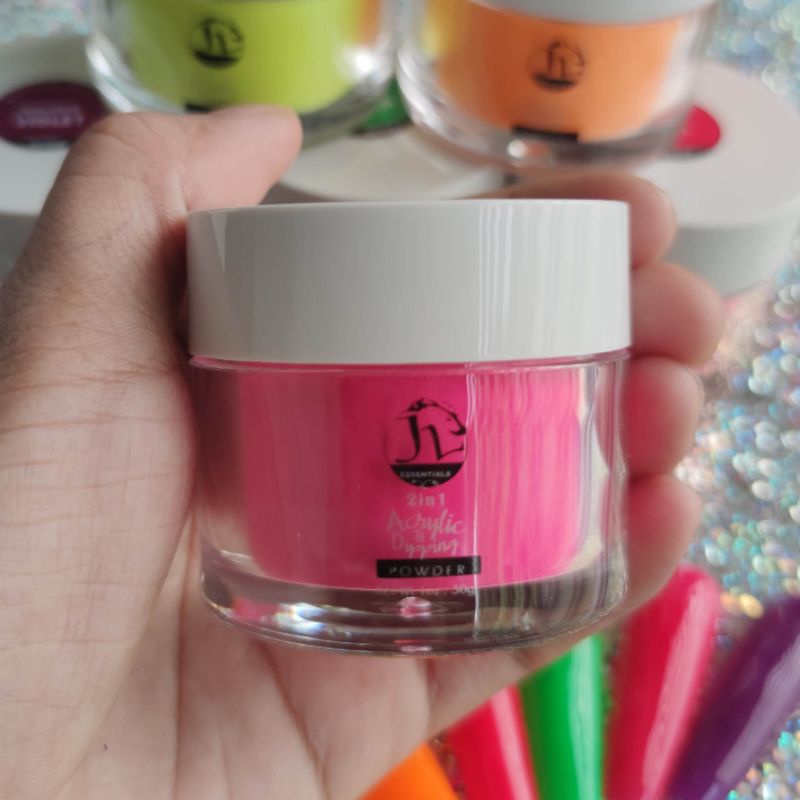 JL Essentials 2in1 Acrylic Powder & Dipping Powder Neon Color Series ...