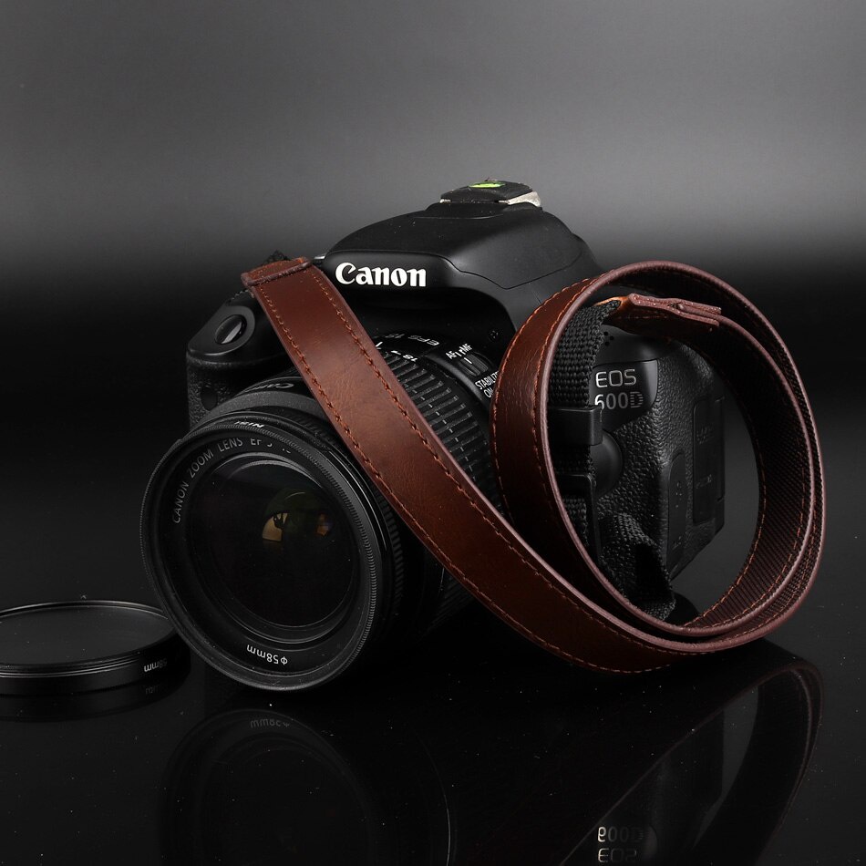 PU Lederen Camera Strap Schouder Nek Riem Voor Canon PowerShot G1X G1 X ...