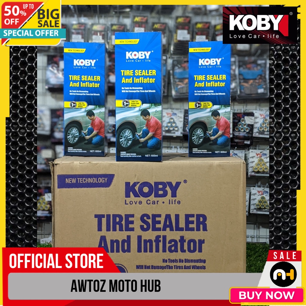 Koby Tire Sealer and Inflator | Best Quality [ATZ] | Shopee Philippines
