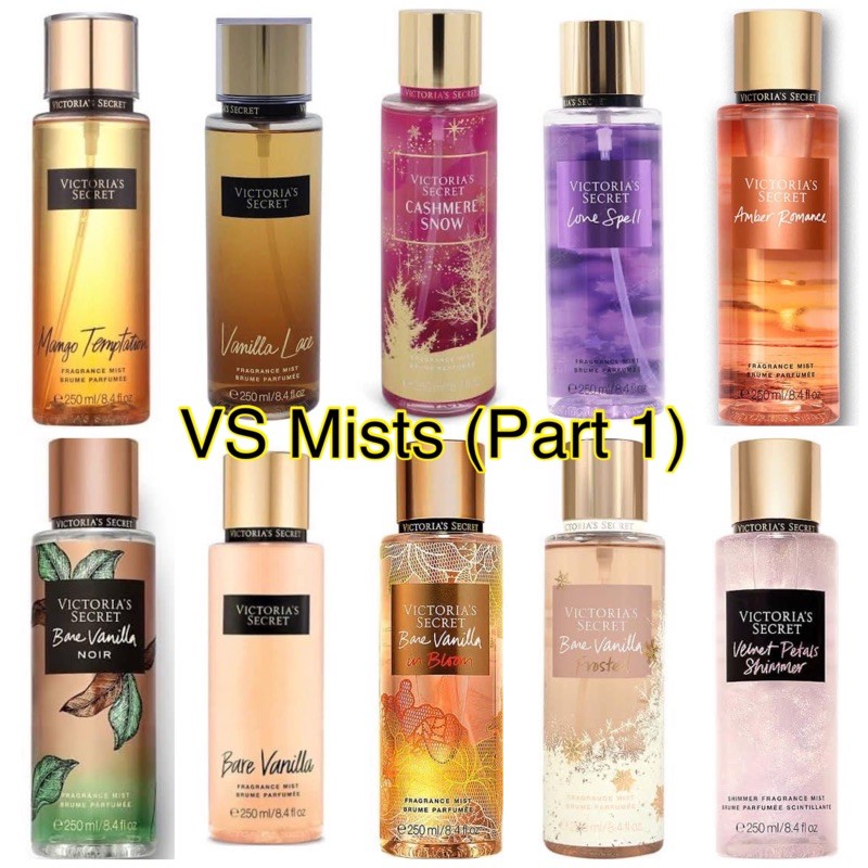 Victoria s Secret VS Mist US Testers import 250mL with barcode Part 1