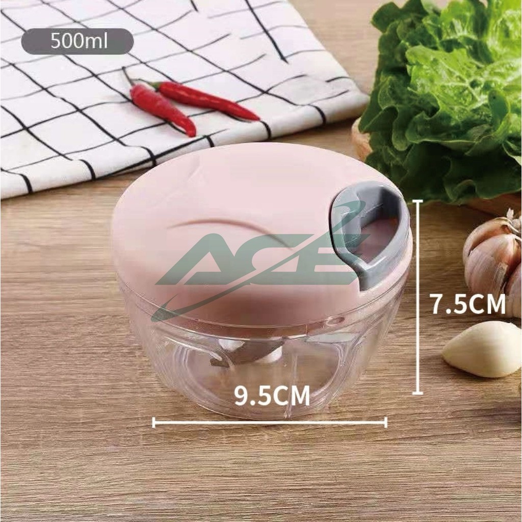 Pull rope fast chopper household meat grinder mash garlic cut pepper ...