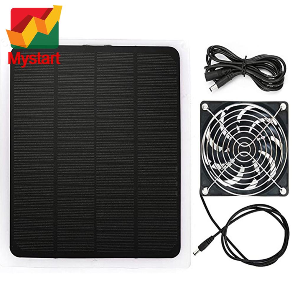 10w Waterproof Solar Exhaust Fan Air Extractor with Solar Charging
