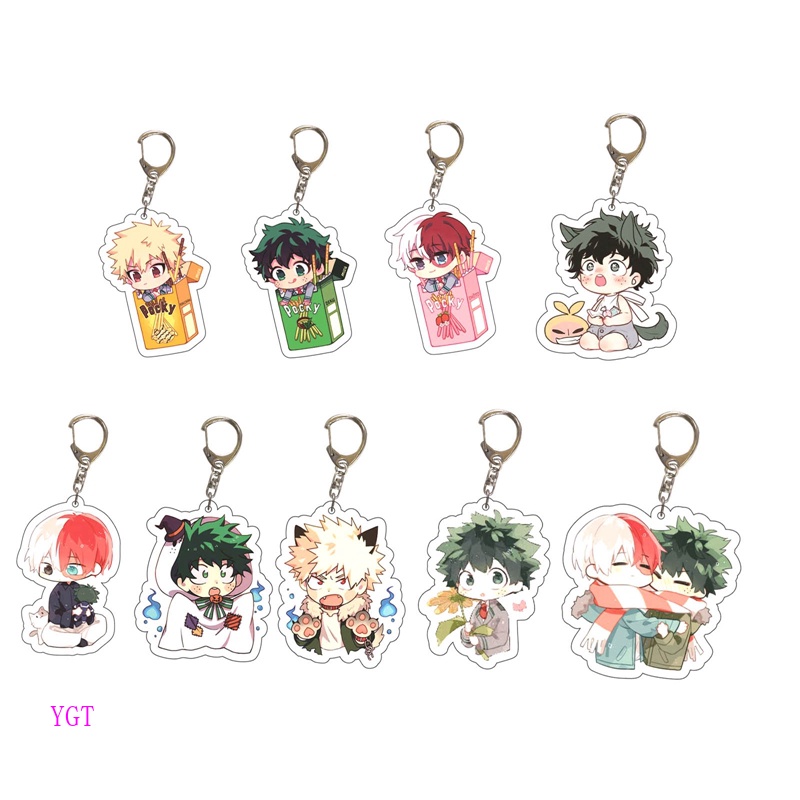 YGT Cute My Hero Academia Collection Acrylic Keychain Toga Himiko Dabi ...