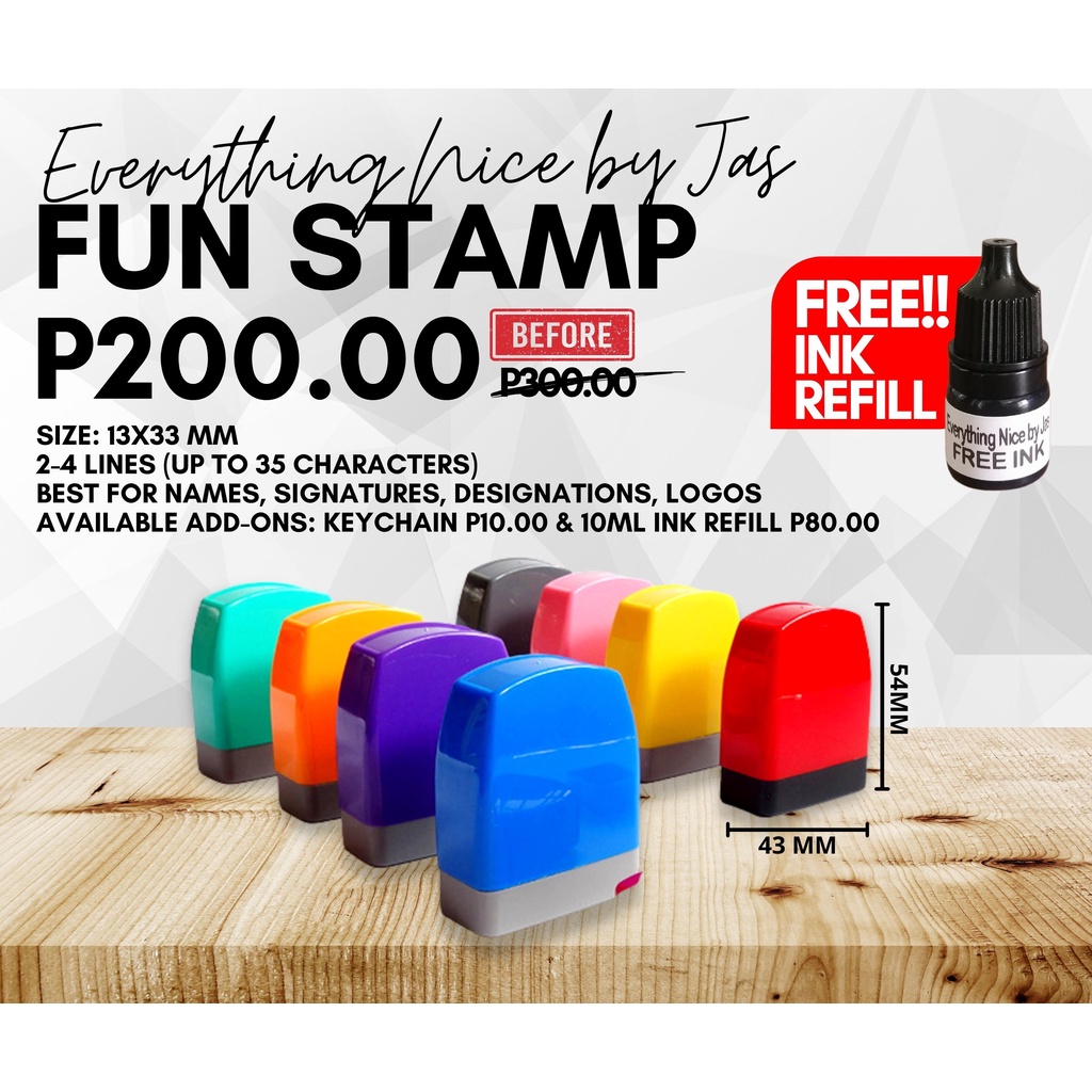 Fun Self-Inking Stamp | Shopee Philippines