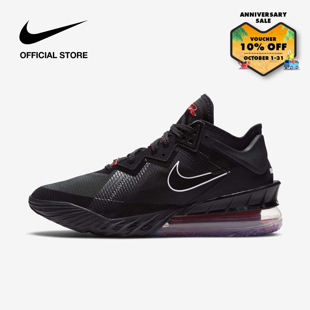 Nike Men's LeBron 18 Low Basketball Shoes Black Shopee Philippines