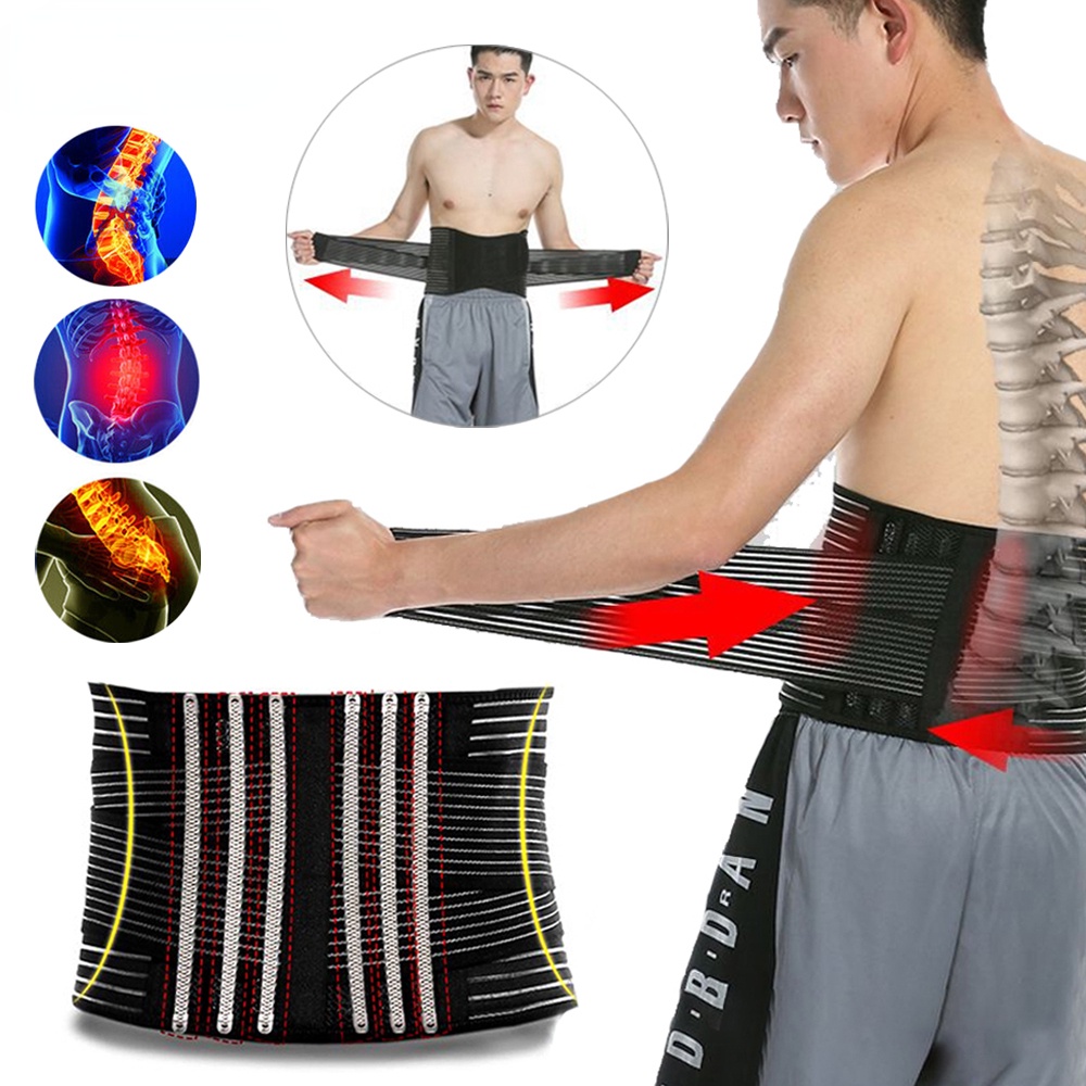 Lumbar Support Belt Breathable Lumbosacral Back Brace for Lower Back