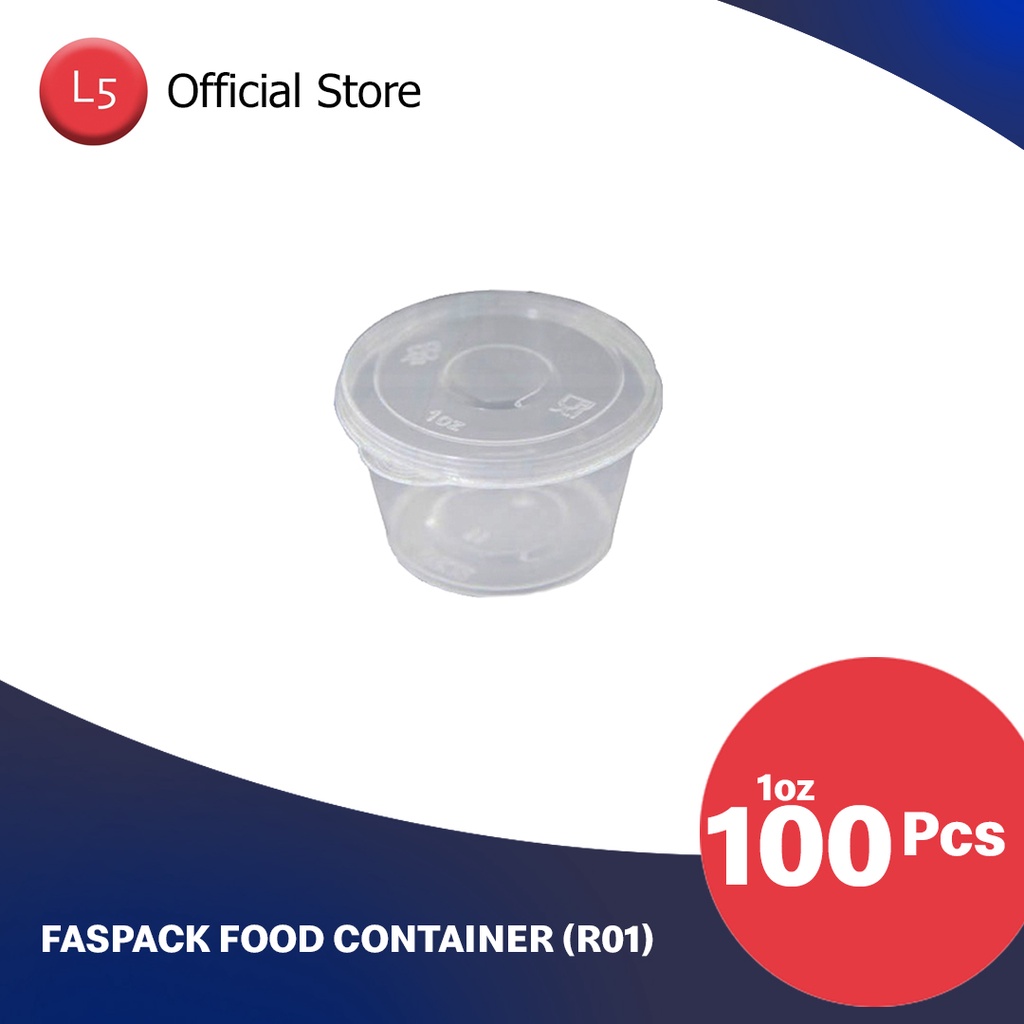 Faspack Microwavable Round Food Container Ro1 Ro3 Ro10 Ro16 Ro25 Ro30 