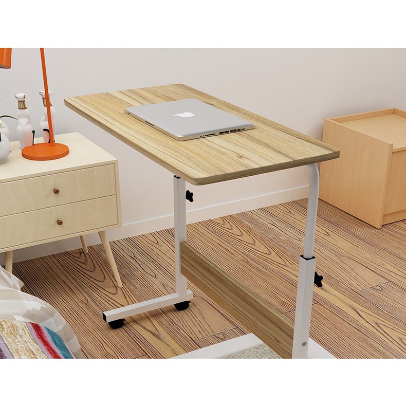 YS Height Adjustable Rolling Laptop Table Desk 60X40 | Shopee Philippines
