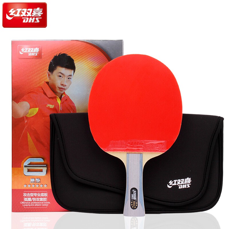 DHS 6002 Table Tennis racket with cover Tennis rubber Professional ...