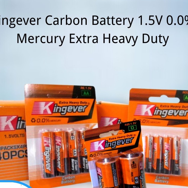 KingEver Carbon BATTERY Extra Heavy Duty triple AAA and Double AA size