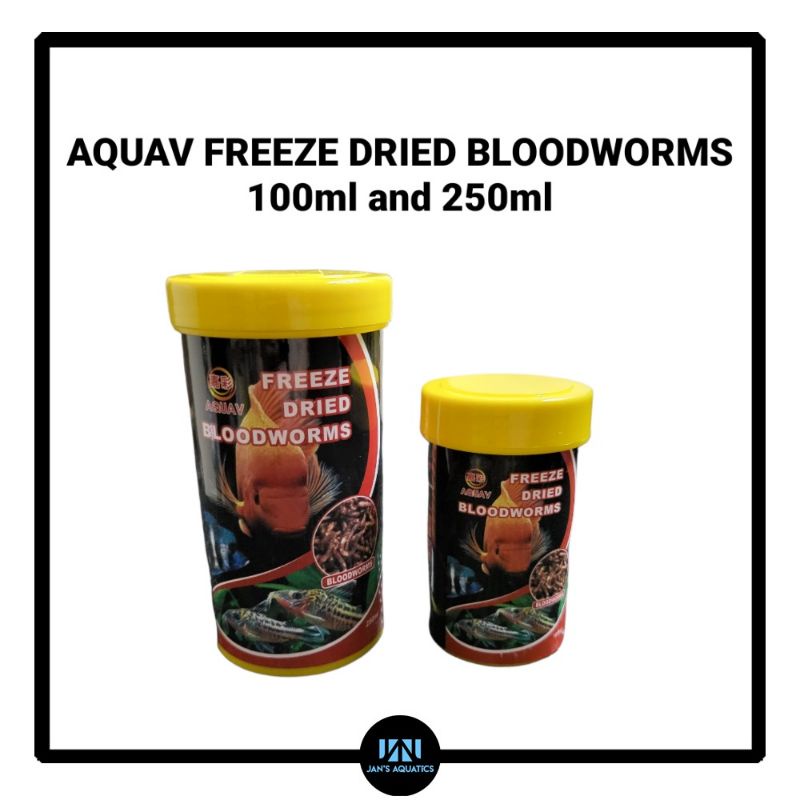 Aquav Freeze Dried Bloodworm Fish Food Shopee Philippines
