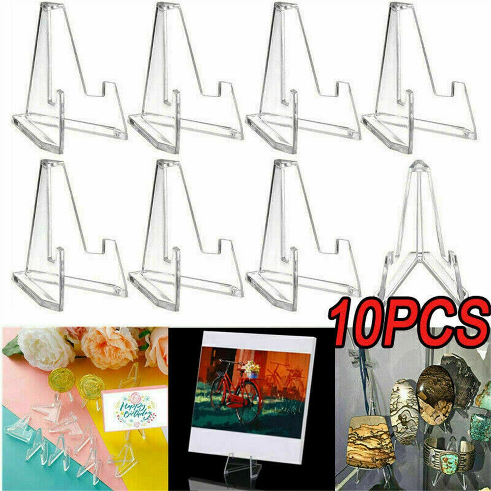 10X Card Stand Graded Cards Display Stand Coins Small Box Paper Clip ...