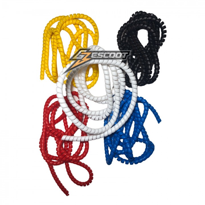 2m Color Cable Wrap Spiral Electric Scooter Cable Protector (D= 8mm ...