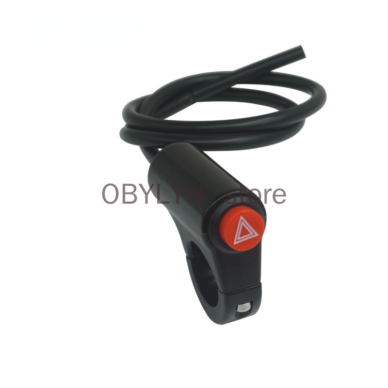 Motorcycle Switch Hazard Light Switch Button Electric Vehicle Double