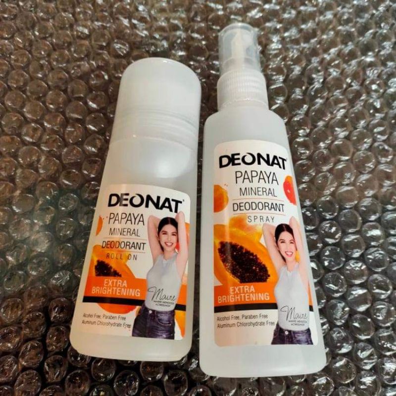 Deonat Papaya Mineral Deodorant Stick / Rollon / Spray Shopee Philippines