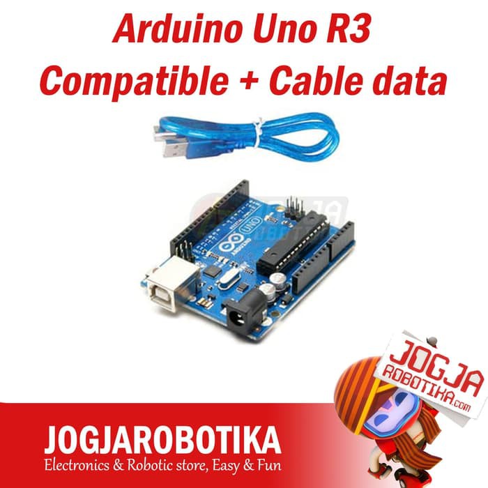 Arduino Uno R3 Compatible + Data Cable | Shopee Philippines