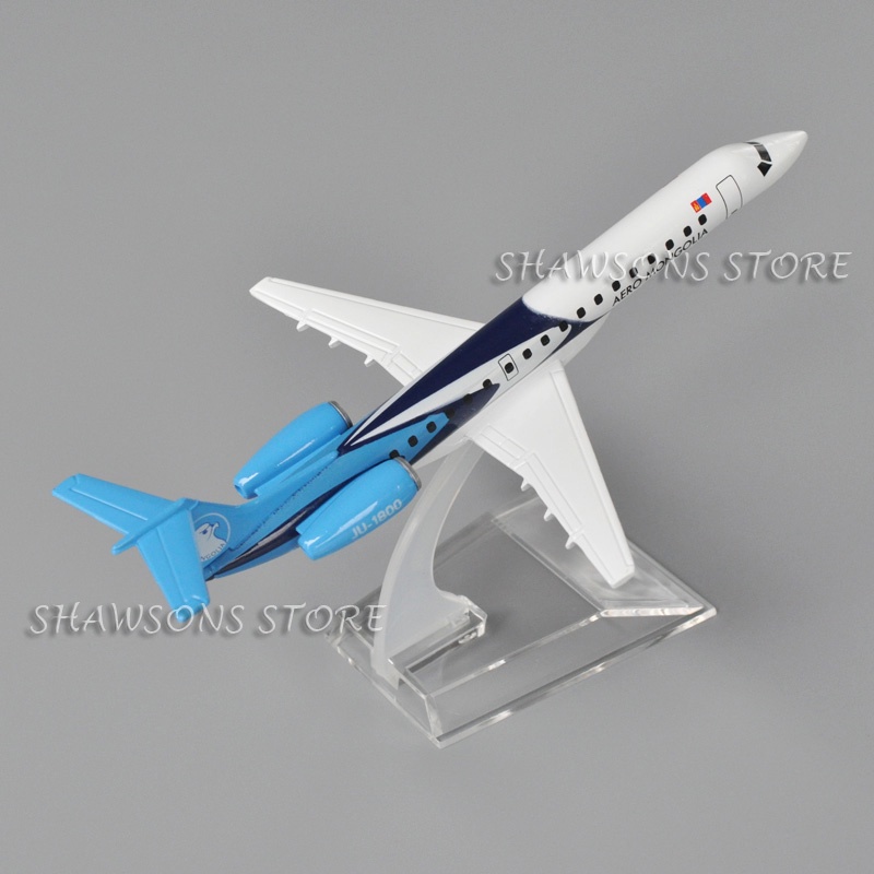 1:180 Scale Diecast Metal Plane Model Toys Embraer ERJ 145 Aero ...