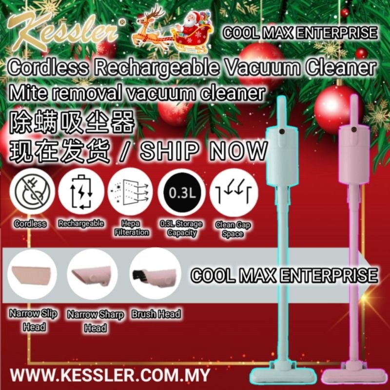 / Ready Stock Kessler Vacuum/Cordless Rechargeable Vacuum Cleaner