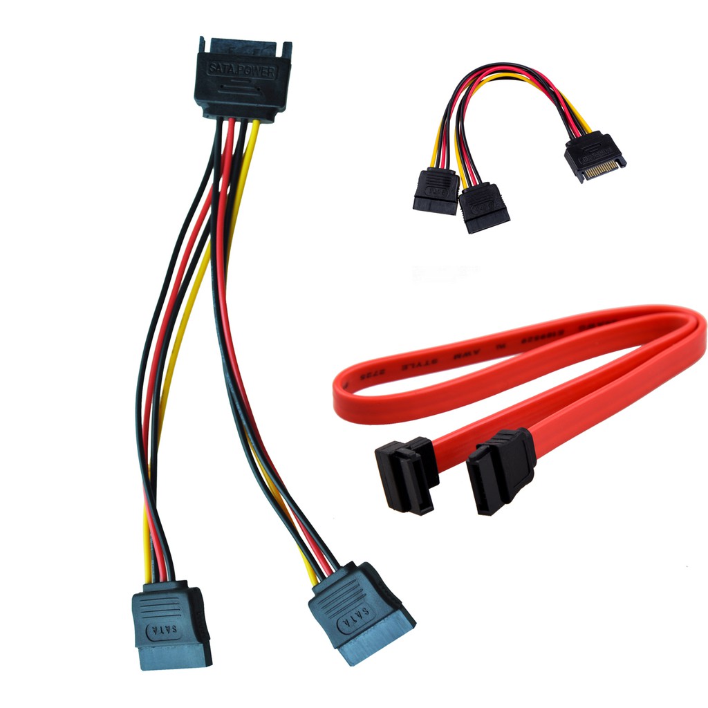 In Sata Power Y Splitter Cable Adapter M F Power Cable Shopee