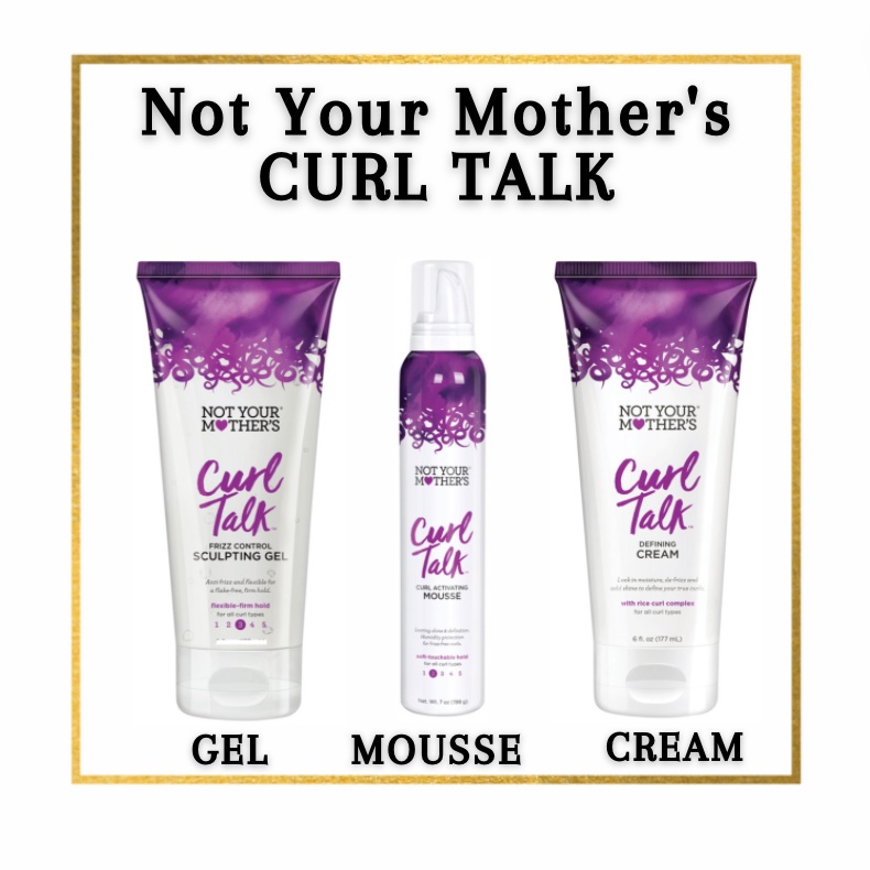 Not Your Mother's Curl Talk Gel, Mousse, Cream, Curl Foam ( CGM / Curly Girl Method ) Shopee