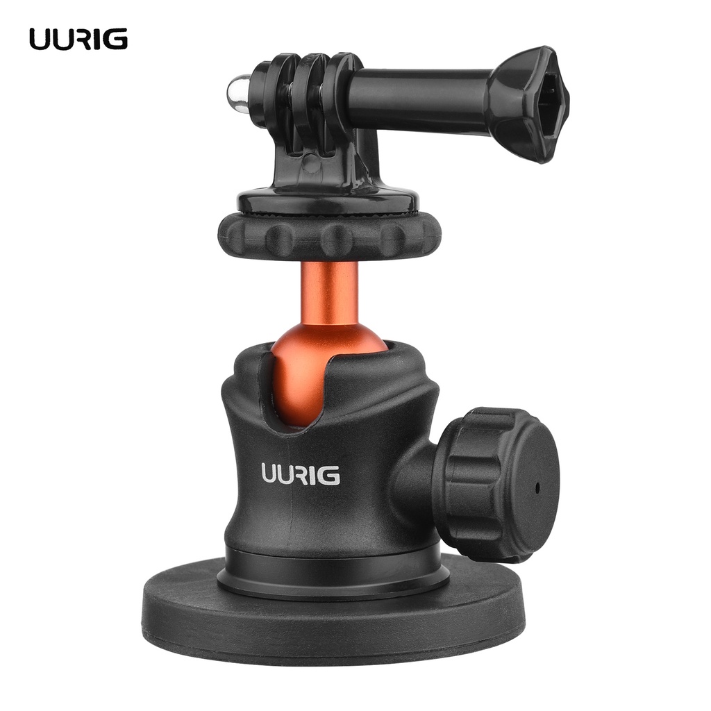 Uurig Bh 07 Ball Head Camera Tripod Mount 1 4 Inch Screw With Magnetic Base Sports Camera Mount