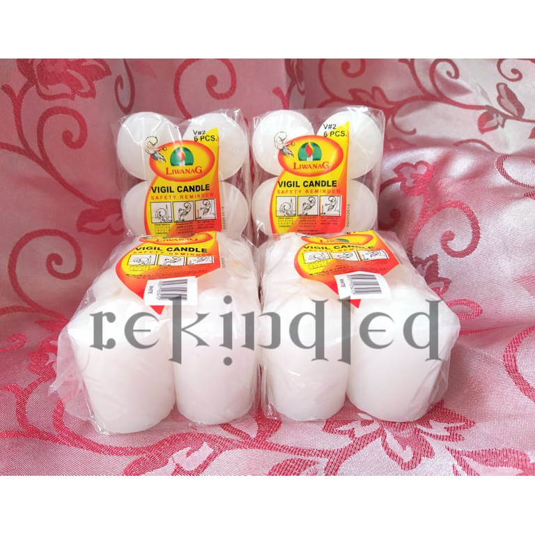 Authentic Liwanag Vigil #2 Candle (V#2 - 6 pieces/pack) | Shopee ...