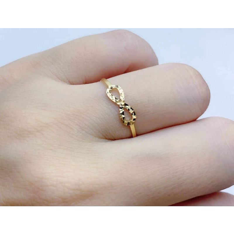 18K Saudi Gold INFINITY RINGS ️ PAWNABLE & COD | Shopee Philippines