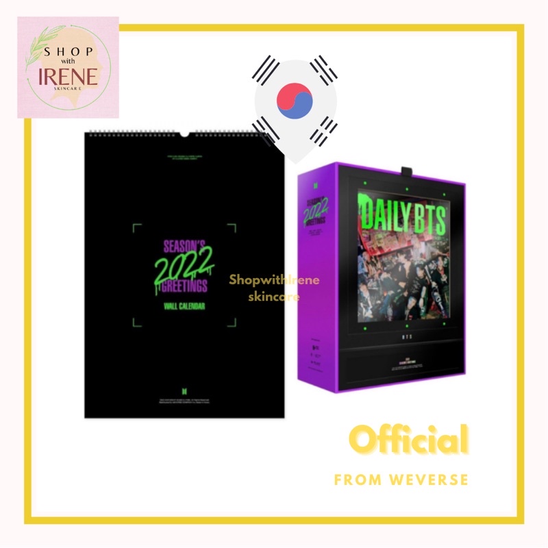 [SET] BTS 2022 SEASON'S GREETINGS & WALL CALENDAR Shopee Philippines