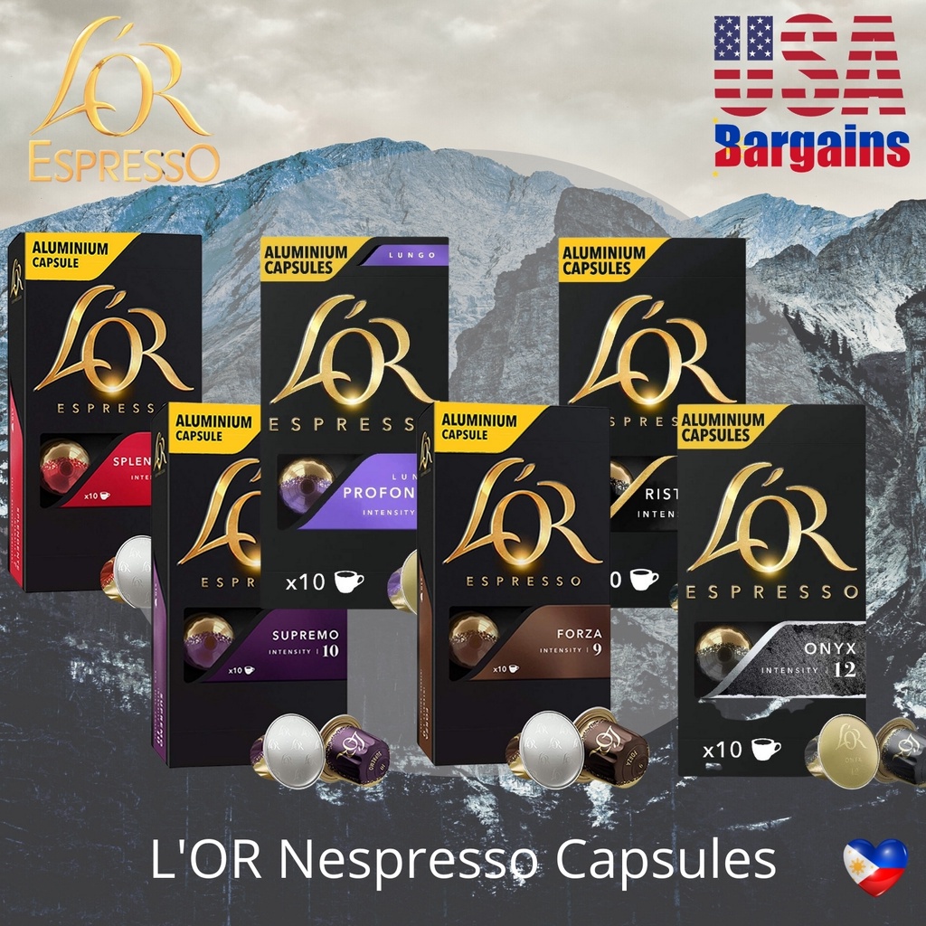 Lor Nespresso Compatible Coffee Capsules, Espresso Pods Aluminum Pods