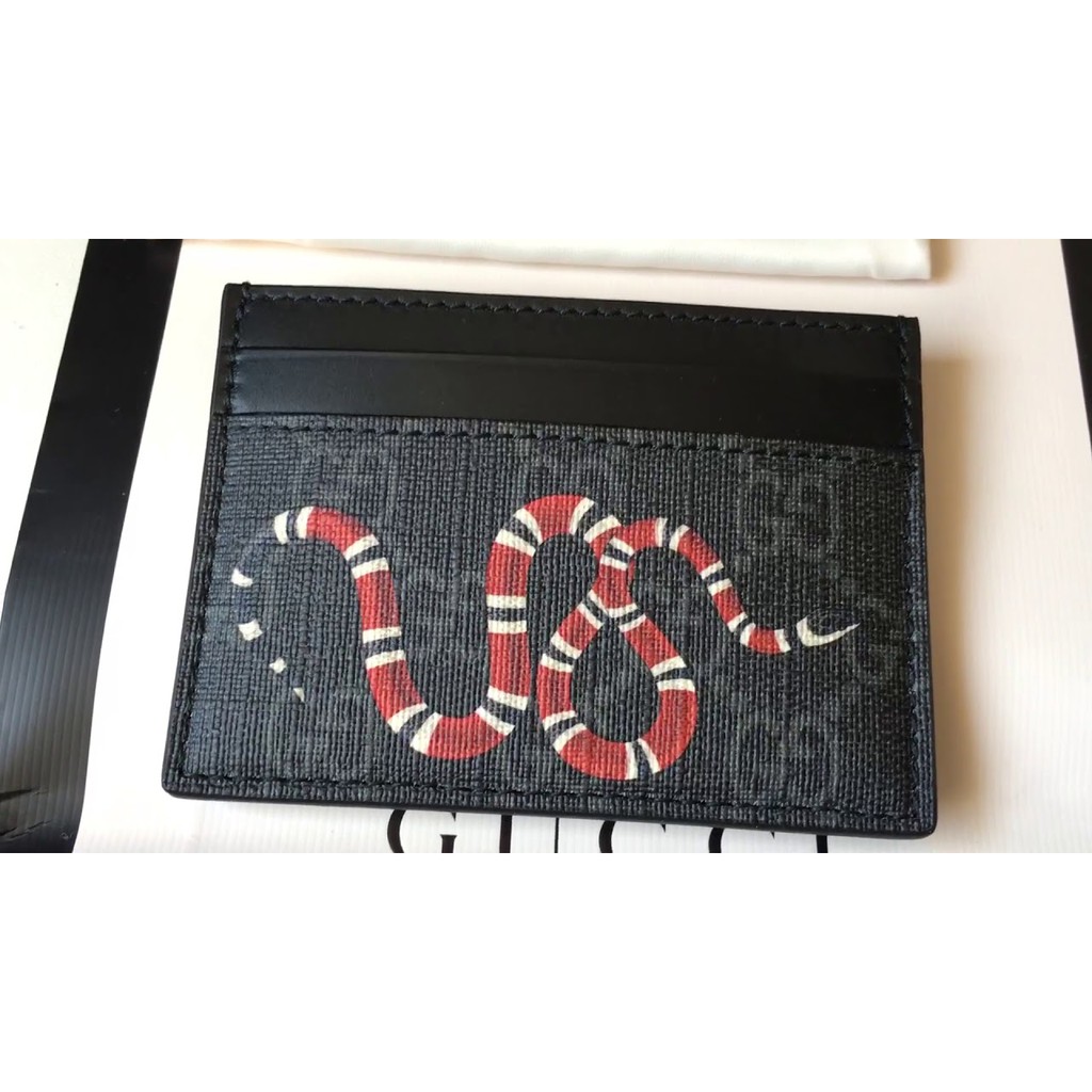 Gucci shop snake cardholder