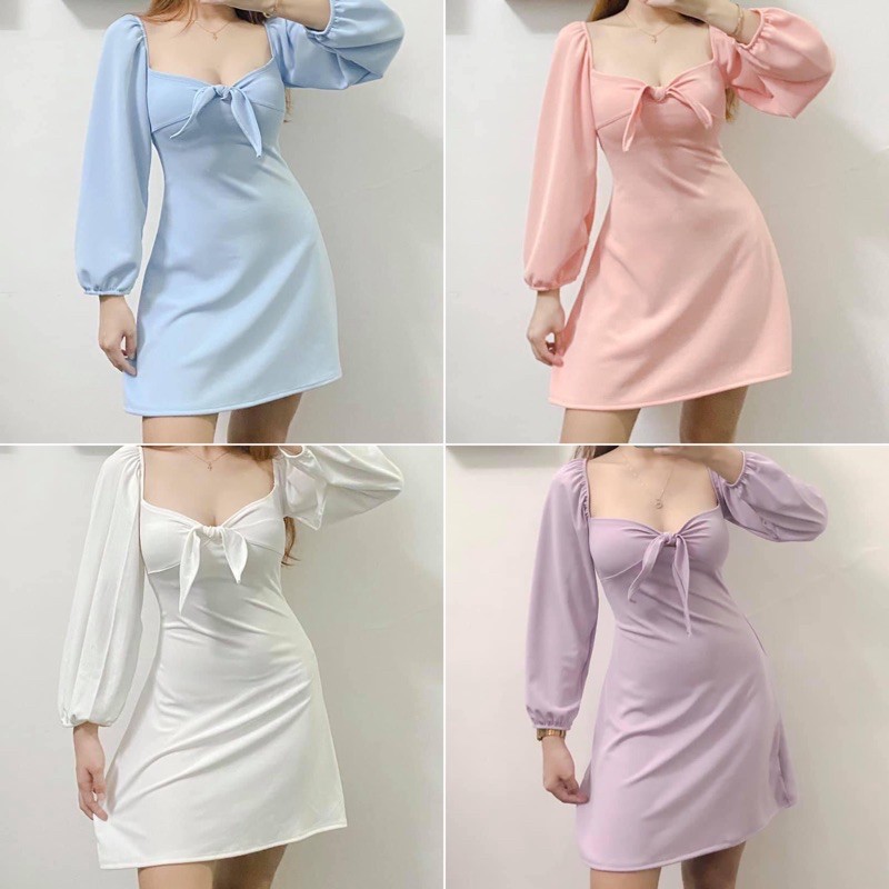 Long sleeve sale dress shopee