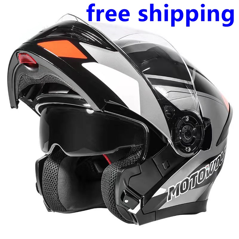 【Ready Stock】ICC Standard Motorcycle Modular Helmet Dual Lens Flip Up