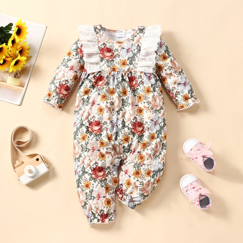 Baby girl 2024 fall rompers