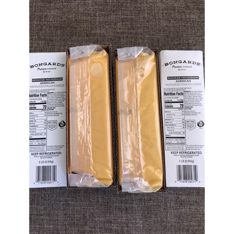 Bongards Premium Cheese 2LB/0.91kg American Pasteurized Proccesed