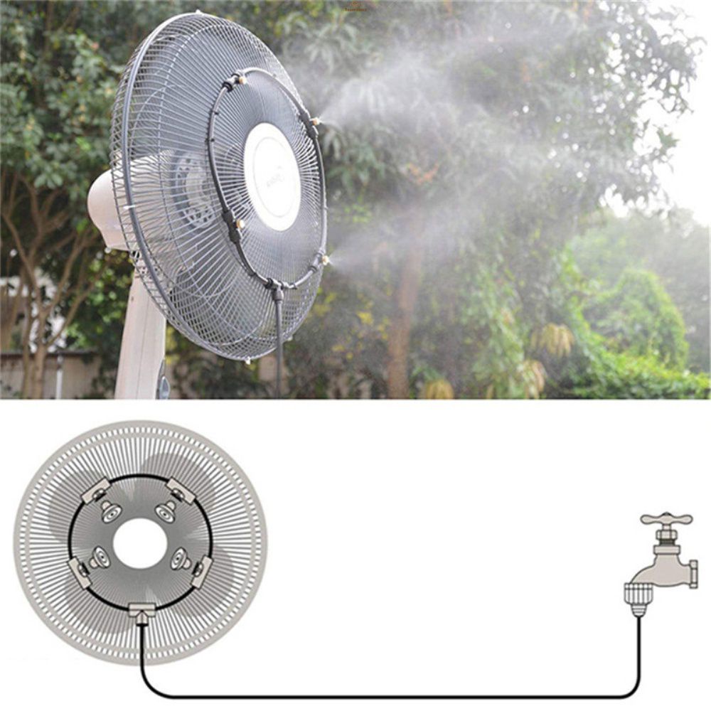 Outdoor Misting Fan Kit for Garden Patio Water Mister Mist Cooling