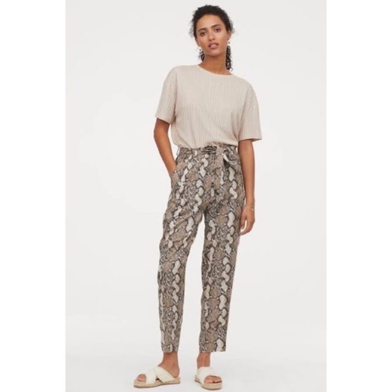 H&m hot sale paperbag trousers