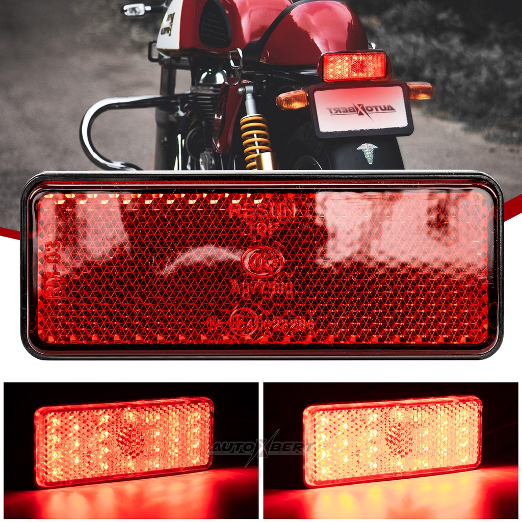 LED Tail Driving Running Lights Reflector Brake Stop Lamp Motorcycle ...