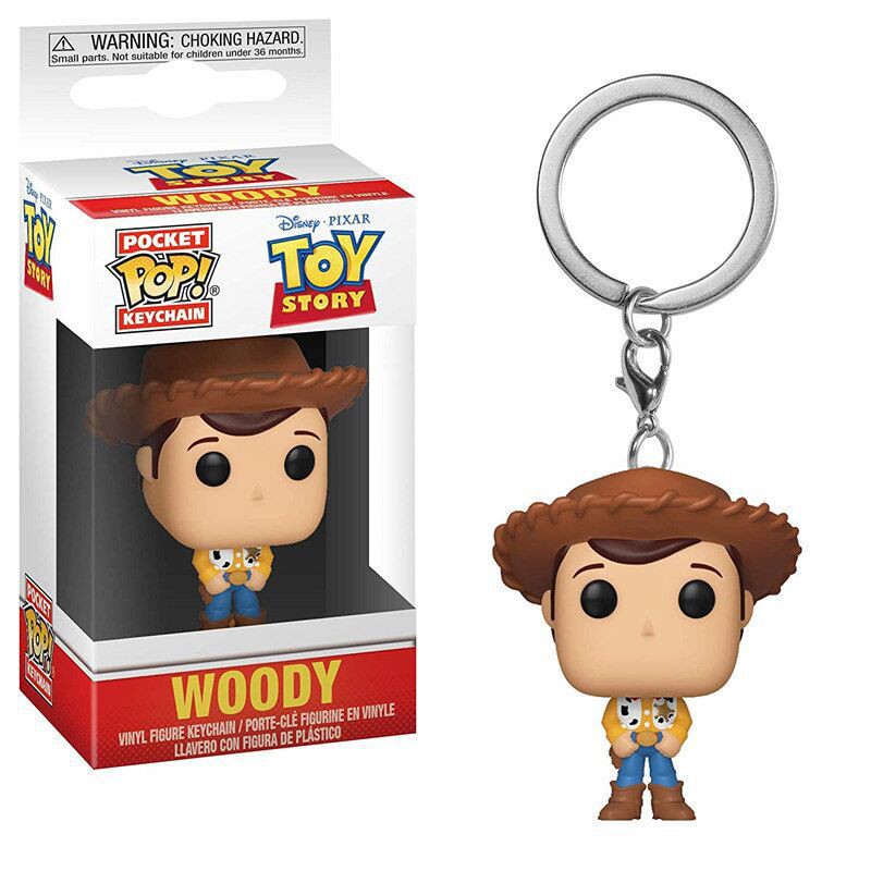 Funko Pop! Keychain Toy Story Woody Buzz Lightyear Alien Forky Keyring  pendator Model Doll