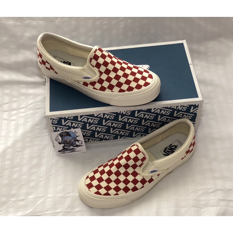 Vault checkerboard best sale slip on