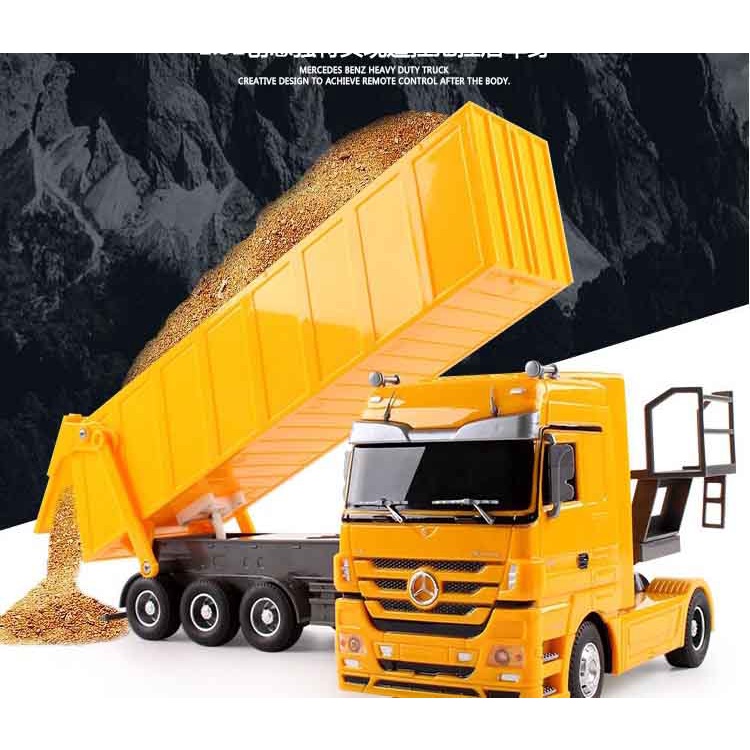Rc Dump Truck Tip Lorry Remote Control Tipper Toy Electric Big Van