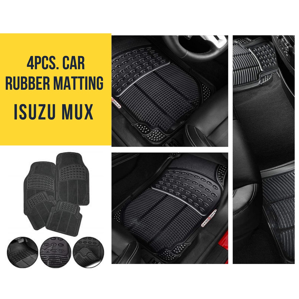 ISUZU MUX Car Rubber Matting 4pcs./ car mat floor guard protection anti slip mattings COD