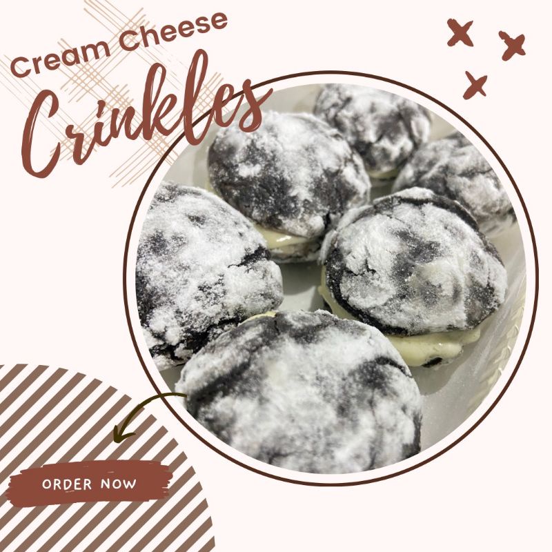 CREAM CHEESE CRINKLES CHOCOLATE SUGAR BEAT Shopee Philippines