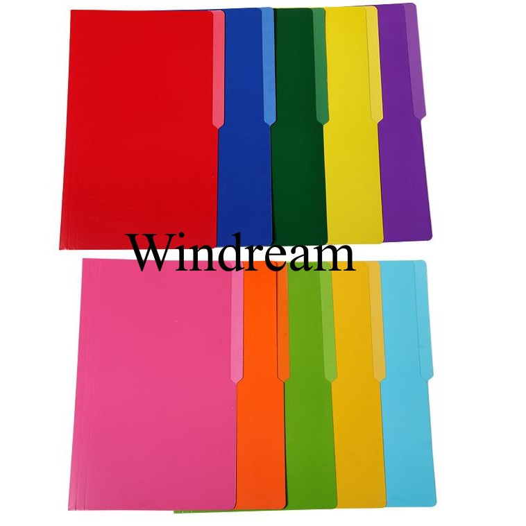 Folder colored short long by 10s | Shopee Philippines