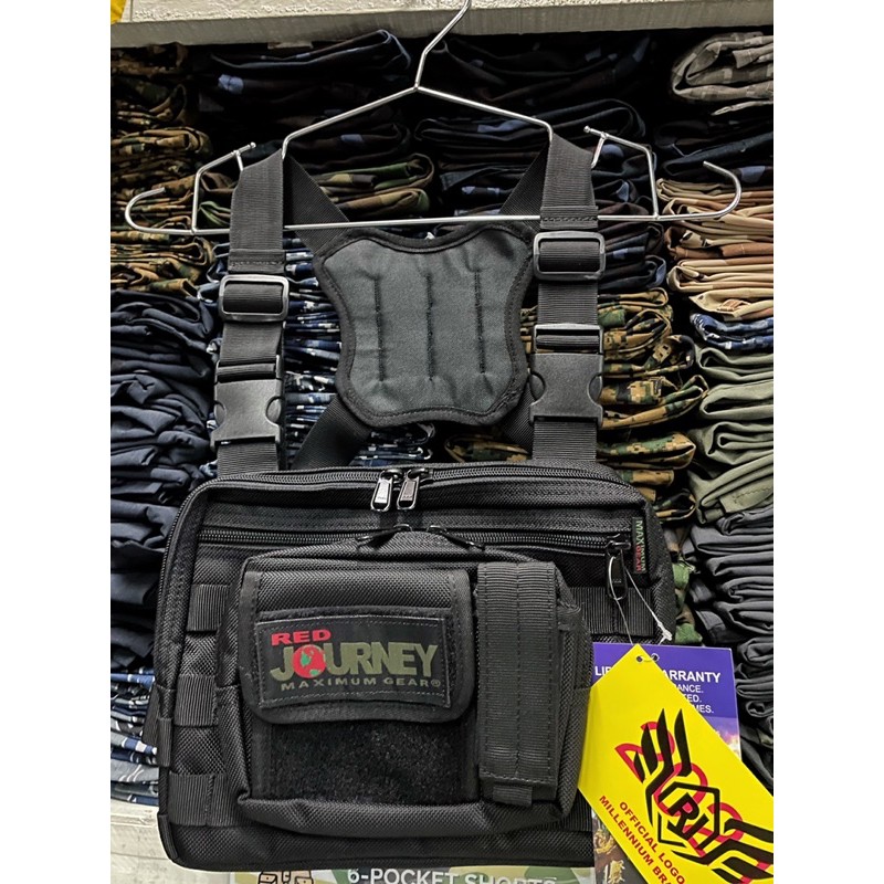 Chest Rig Crossbody Bag with Holster Black Body Bag | Shopee Philippines