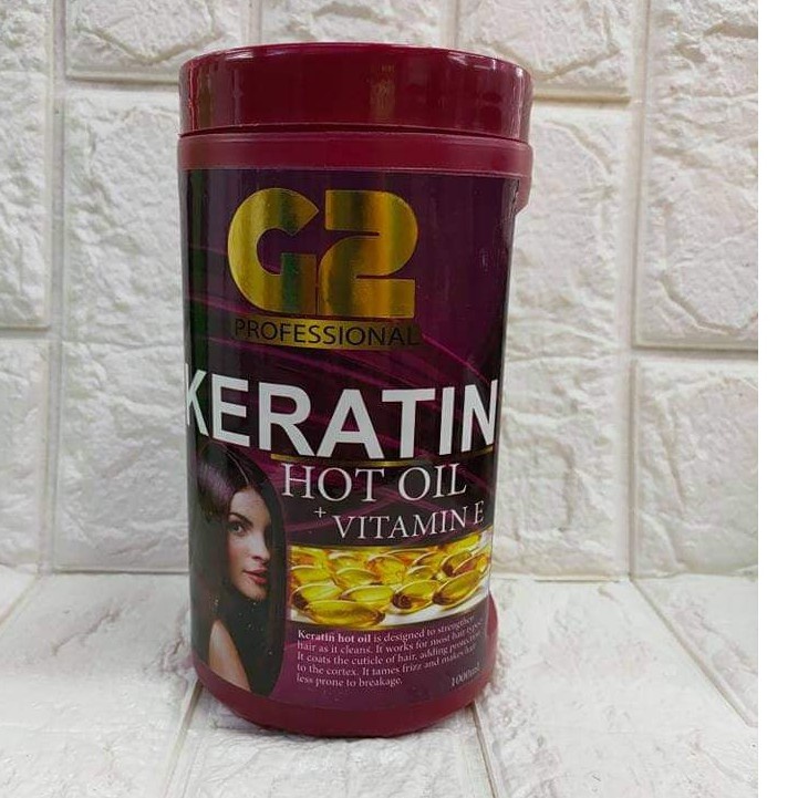 G2 professional keratin Hot oil vitamin E hair treatment 1000ml